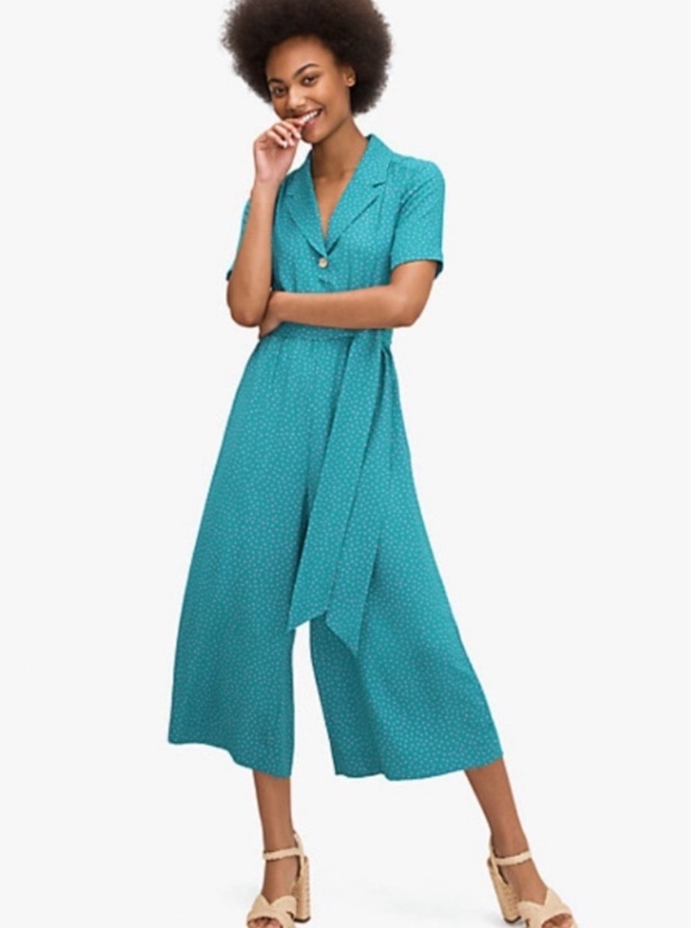NWOT Kate Spade Poolside Dot Jumpsuit
